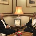 Zarif Meets Omani Counterpart 