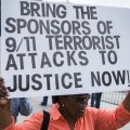 Protesters participate in a rally to support the Justice Against Sponsors of Terrorism Act (JASTA), in front of the White House  in Washington, DC, USA, 20 September 2016.