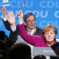 Delegates at the CDU party conference in Berlin on Monday approved by a wide margin the grand coalition.