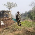 Nine people were also wounded across  the border in Pakistan-controlled Kashmir due to the shelling from India.