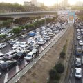 Travel delays caused by traffic average 50.7% in Tehran.