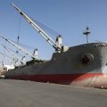 First 40K-Ton Cargo Ship Berthed at Shahid Bahonar Port