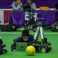 Programmers used the same exact mini-robots to compete.