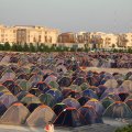 Many Norouz travelers opt to pitch their tents in campsites.