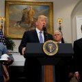 US President Donald Trump makes  an announcement of tariffs at the  White House on March 8.