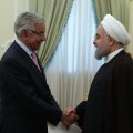 President Hassan Rouhani and Pakistan Foreign Minister Khawaja Mohammad Asif  in Tehran on Sept. 11.