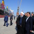 President Hassan Rouhani visits Chabahar's Shahid Beheshti Port on Dec. 3.