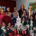 Behnoush Foroutan and the artist children 
