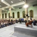 Ayatollah Seyyed Ali Khamenei addresses students in Tehran on Nov. 2.