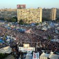 Rabaa Adawiya square during the 2013 sit-in in Cairo