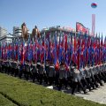 A parade for the 70th anniversary of North Korea’s founding day in Pyongyang, North Korea, on September 9