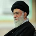 Ayatollah Seyyed Ali Khamenei met with the families of Iranian commandos killed in Syria in Tehran earlier this week. 