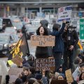 Large protests took place at US main airports againts Donald Trump’s order to restrict people from seven Muslim-majority countries from entering the US.
