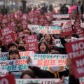 Thousands demand peace in anti-Trump protest in South Korea, Nov. 7.