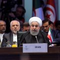 President Hassan Rouhani addresses the OIC summit meeting on Quds in Istanbul on Dec. 13. 