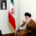 Leader of Islamic Revolution Ayatollah Seyyed Ali Khamenei receives Russian President Vladimir Putin in Tehran on Nov. 1. 