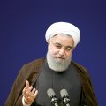  President Hassan Rouhani addresses an economic conference in Tehran on April 8. 